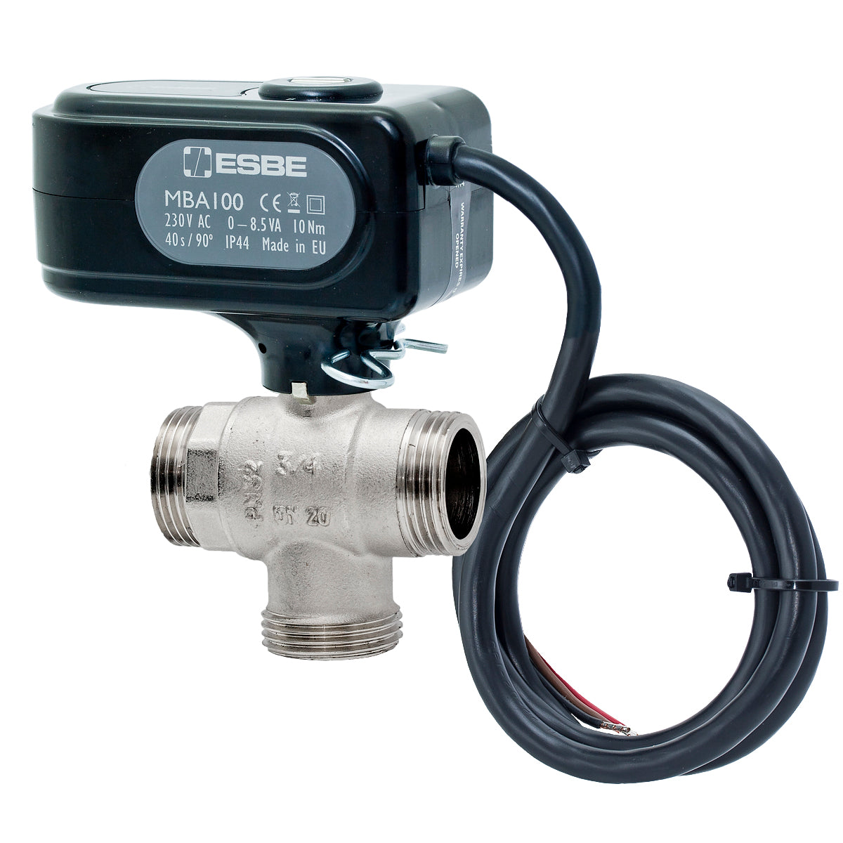 ESBE MBA132 3-Way Diverter Valve 1″ BSP Male 9.6 Kvs (43102500)