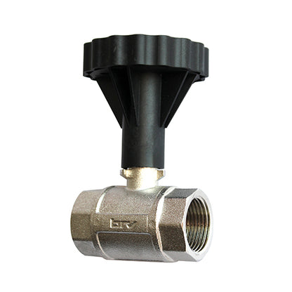 Ball Valve With Thermometer - 1" Female Red image 1