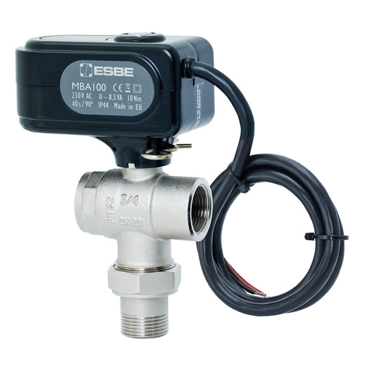 ESBE MBA132 3-Way Diverter Valve 1.25″ BSP Male 11.3 Kvs (43102600)